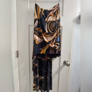 Free people flowy strapless top